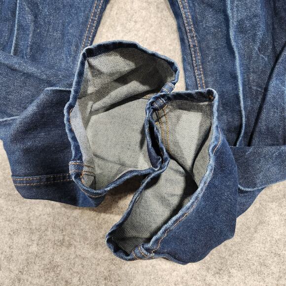 VTG 80s 90s Genuine Roebucks Mens 38x30 Dark Wash USA Made Blue Denim Jeans - Picture 16 of 16